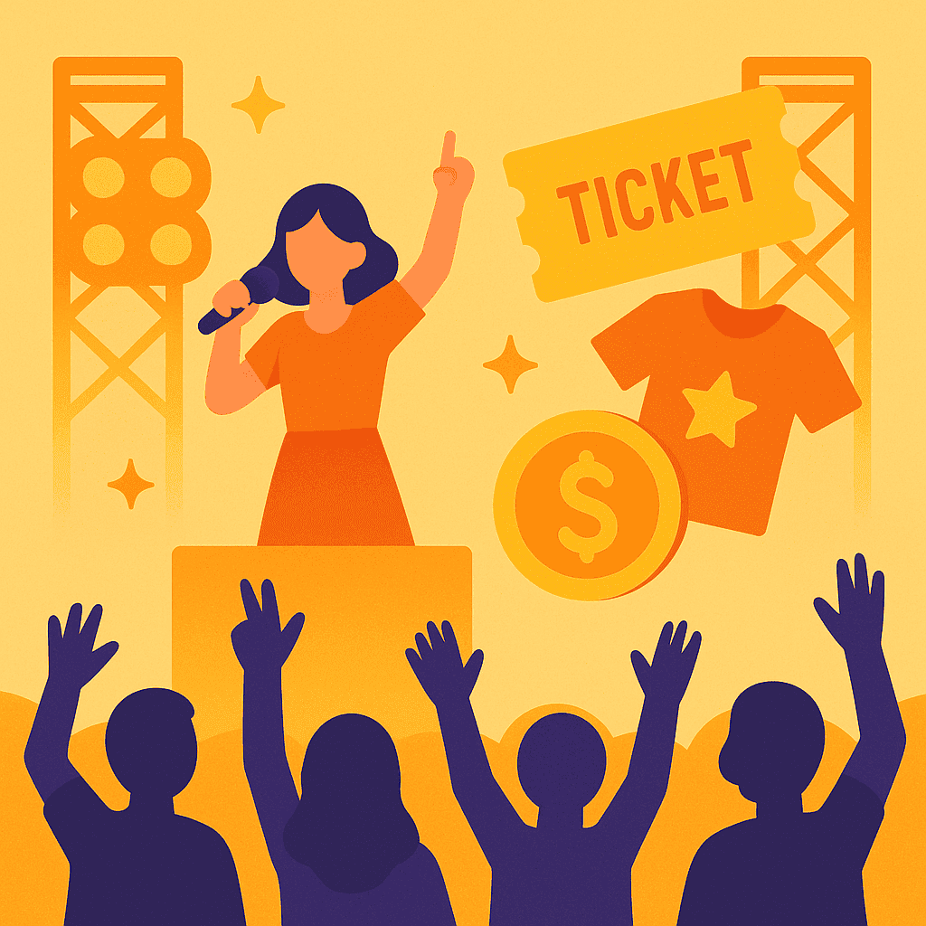 ライブ・コンサートツアーからの収益